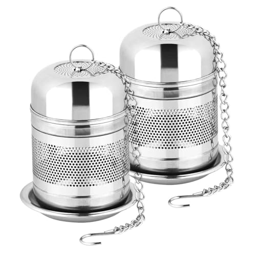 2 infusori per tè, in acciaio inox, per foglie di tè sfuse, ...