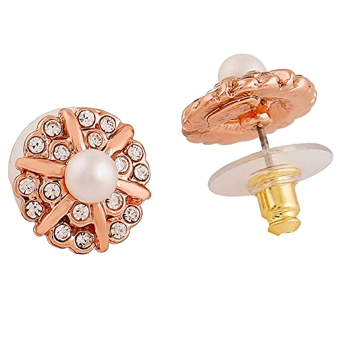 Plated Stones Stud Earring for Women