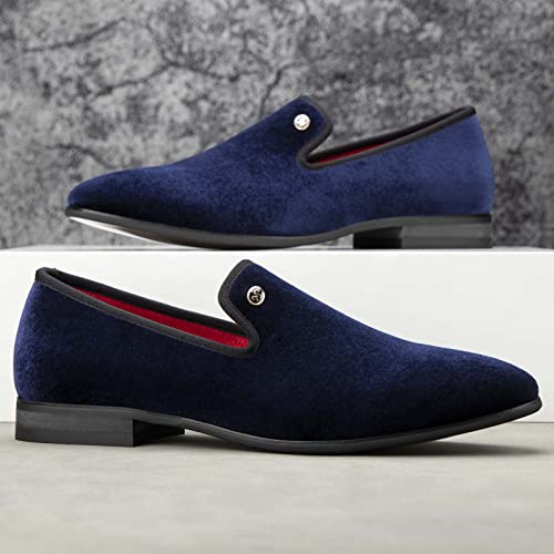 Image of Meijiana Mens Loafers Wedding Dress Shoes Slip-On Loafers for Men Tuxedo Suit Shoes
