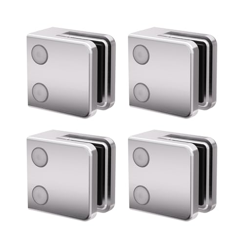 Glass Clamp－4 PCS Adjustable Glass Shelf Bracket, 1/4 