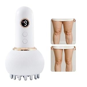 Lymphatic Drainage Massager & Anti Cellulite Massage Tool, Helps Reduce Stretch Marks & Cellulite, for Legs, Arms & Belly, Body Sculpting Machine with Microcurrent, Light, Heat & Vibration