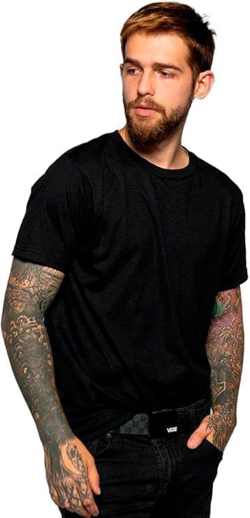 Men’s Soft Classic Crew Neck T-Shirt Cotton Blend Soft Breathable Short Sleeve Tee for Casual2