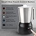 Secura Detachable Milk Frother and Steamer, 17oz Electric Milk Warmer with Glass Jug, 4-in-1 Hot & Cold Foam Maker for Latte, Cappuccinos & Hot Chocolate, Dishwasher Safe, BPA & Teflon-Free Design