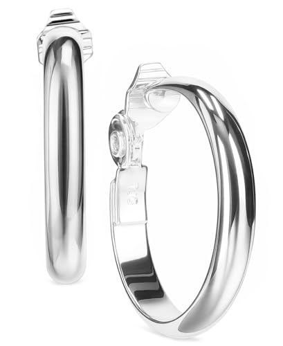 Image of Anne Klein Women's Hoop Earrings, Layered Statement Fashion Jewelry for Everyday and Evening Wear