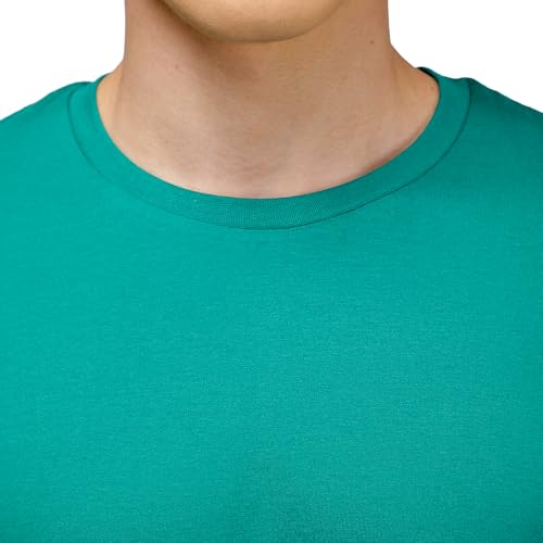 Image of AMUL COMFY Men's Cotton Plain Round Neck Half Sleeve Casual T-Shirts