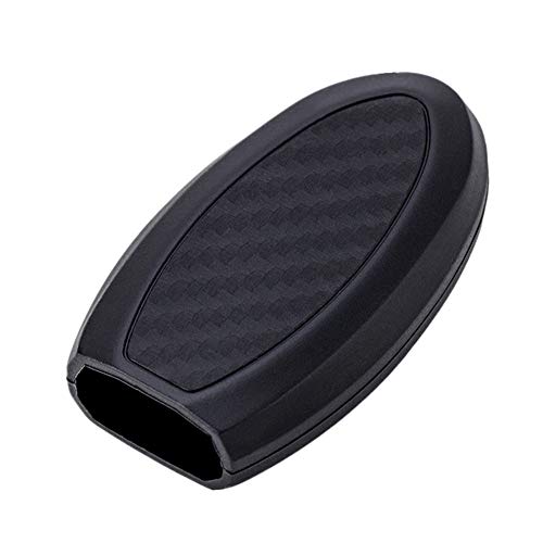 Happyit Autosleutelkast Hoes Koolstofvezel Patroon Zachte Silicone voor Nissan Teana X-Trail Qashqai Livina Sylphy Tiida… - Image 3