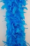 FeatherStore.com 80 Gram Chandelle Feather Boa 72 Inches for Craft Halloween Costumes DIY (Turquoise