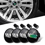 4PCS Car Wheel Center Cap 54mm Black Compatible with MINI Wheel Center Covers
