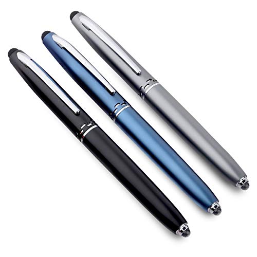 VAGMI Multi-function Metal Stylus Pen With Torch And Screen Touch For All Android Phone(Pck of 4)