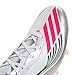 adidas Unisex-Adult F50 Messi Pro Firm Ground, White/Lucid Red/Silver Metallic, 4.5