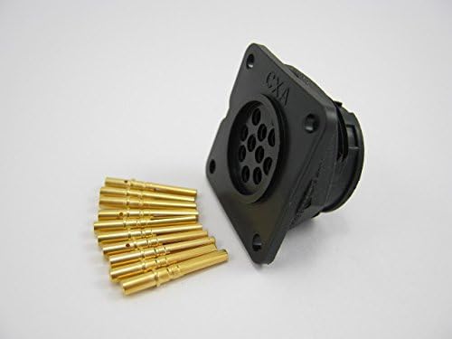 14380-10Sg-300 Maxi-Con-X Plastic Connector Panel Mount Receptacle 10 Socket - Crimp Contacts