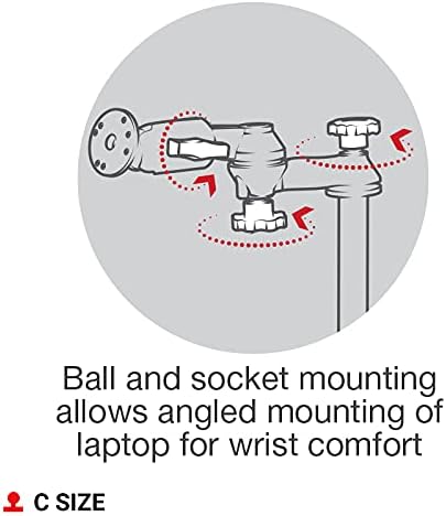 RAM MOUNTS No-Drill Laptop Mount for '15-23 Ford F-150, 17-22 F-250 + More RAM-VB-195-SW1 Compatible with 10" to 16" Wide Laptops