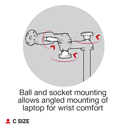 image for RAM MOUNTS No-Drill Laptop Mount for '15-23 Ford F-150, 17-22 F-250 + 
