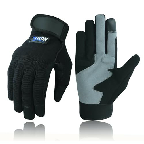 Image of Swift Wear Safety Work Gloves Heavy duty Hand Protection Mechanic Gardening Builders Cut Gloves New (Black, 2XL)