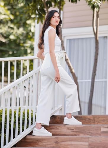 Image of KOTTY Women's Elegant Straight Fit Pants for Office Wear, Workwear Styling, and Modern Casual Comfort