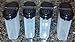 Tupperware Large Spice Shaker Set of Four. Black Seals