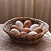 SFamily 16pcs Artificial Lifelike Durable Plastic Chicken Duck Bird Goose Eggs Fake Food Props for Home Kitchen Christmas Easter Farm Party Basket Decor