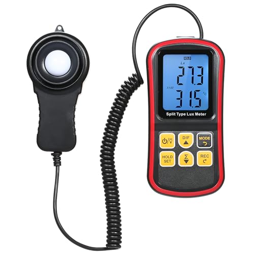 Light Meter, Handheld Digital Illuminance Meter Photography Light Meter Plant Light Meter with LCD Display for Lighting Intensity Brightness Measurement (Type B)