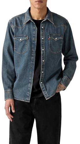 Image of Levi's Men's Solid Slim Fit Denim Shirt