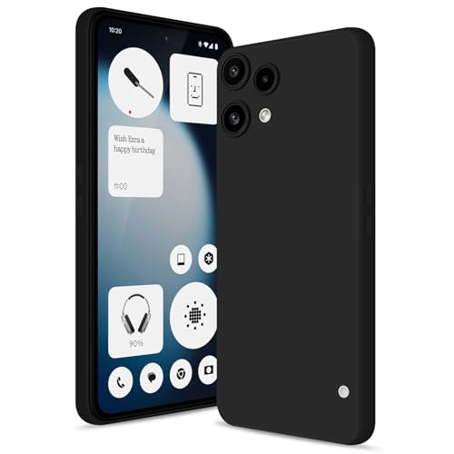 Image of Silicone Back Cover Case for Nothing Phone (3a) Lite|Slim & Anti-Scratch|Camera Protection Back Cover Case for Nothing Phone (3a) Lite -Black