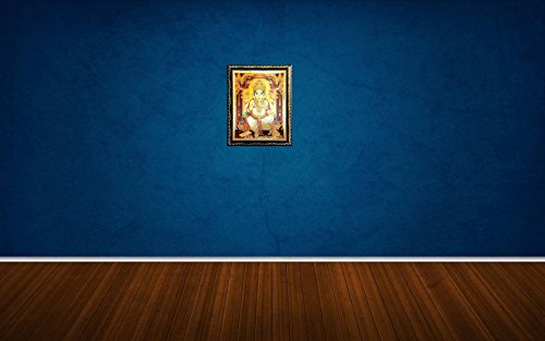Image of ADA Handicraft Lord Ganesha Ganpati Hindu Religious Painting Wood Photo Frames for Pooja, Hindu Bhagwan Devi Devta Wall Hanging Photo Frames (35 * 25) cm