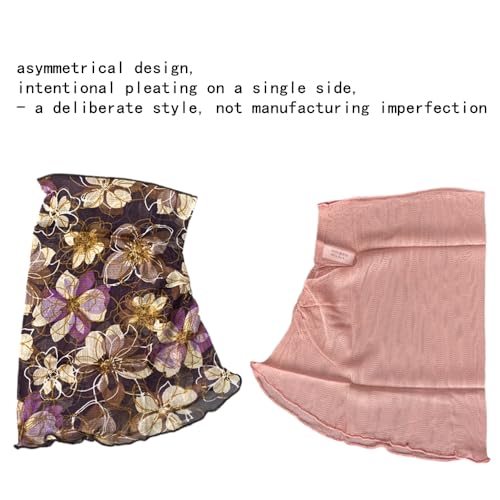 100% Mulberry Silk Neck Gaiter Scarf Breathable Cooling Mesh Collar Cover Sun Protection Scarf for Women3