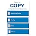 Copy Plus Copy Paper, 92 Brightness, 20lb, 8-1/2 x 11, White, 5000 Sheets/Carton