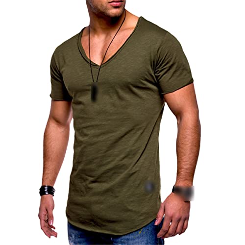 T-shirt coton homme hip-hop vert pour vos sorties urbaines d'été