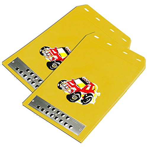 MORYTRADE 泥除け マッドガード 軽トラ 軽 自動車 乗用車 小型車 トラック 汎用 黄