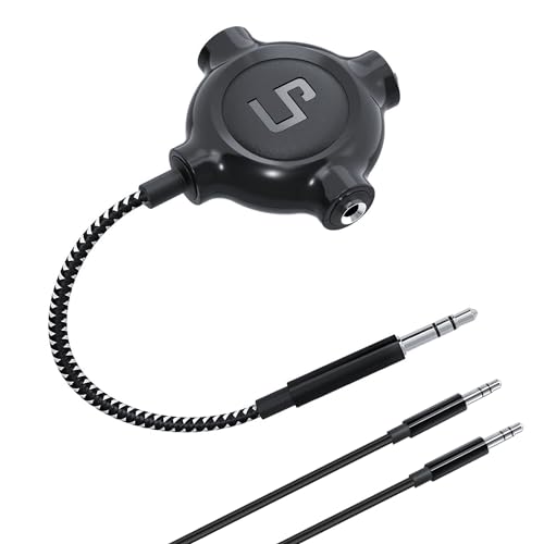 LP Headphone Splitter, Nylon-Braided 3.5mm Audio Stereo...