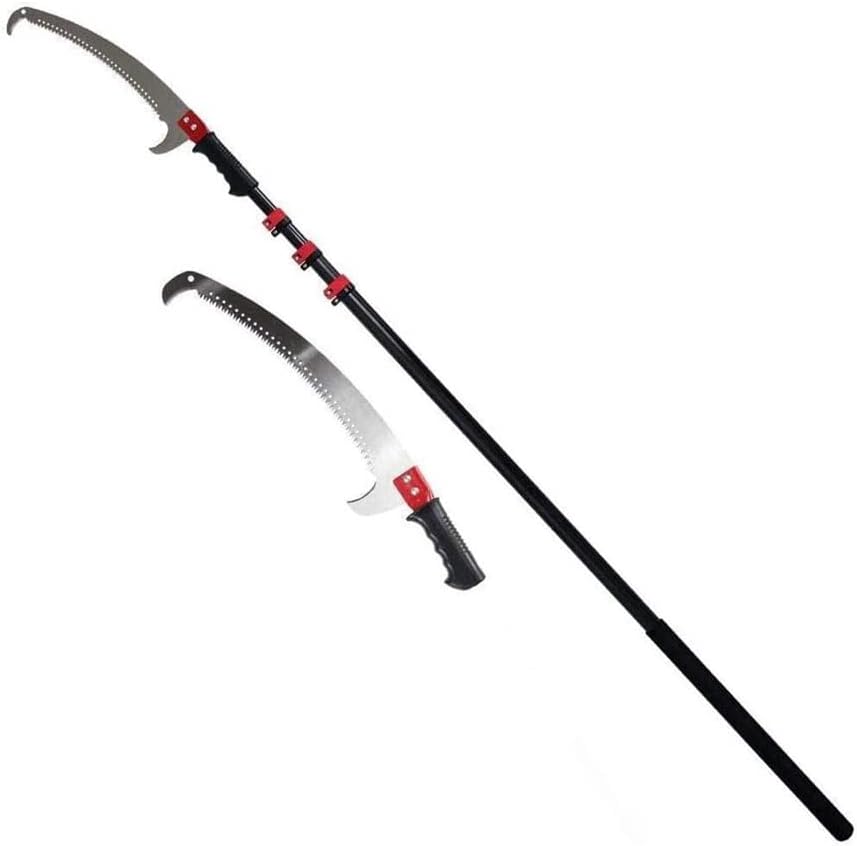 Telescopic Pruning Saw，Professional Extendable Telescoping Landscaping Pole Pruning Saw Used for Trimming Branches and Leaves High-Altitude Fruit Tree Saw Tree Pruner Pole (Size : 7.2M)