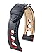 Produktbild HIRSCH Unisex Uhrenarmband Büffelkalb Modell Rally 20 mm Schwarz/rot