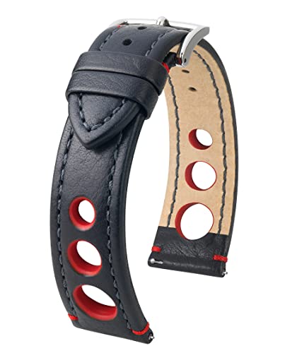 Bracelet de montre HIRSCH Rally 20mm en cuir de buffle véritable