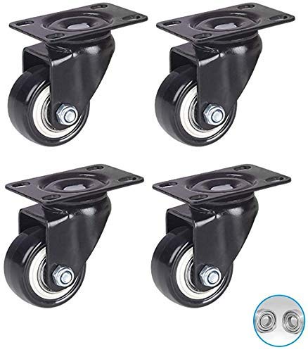 Roulettes pivotantes avec freins MU pour meubles et chaise de bureau