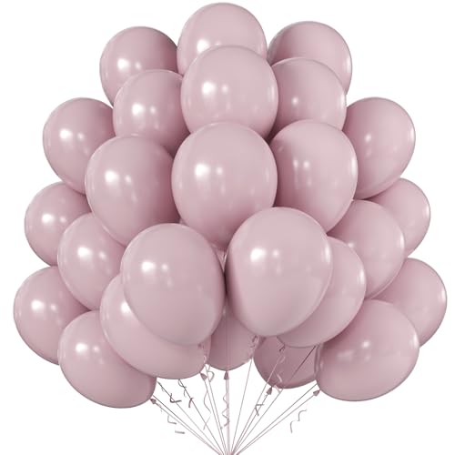 Image of 12 Inch Nude Pink Balloons, 50 Pcs Latex Helium Balloons for Kid's Birthday Party, Baby Shower, Wedding, Graduate Party Decorations