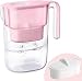 Produktbild Waterdrop Elfin Kühlschrank Wasserfilterkrug mit 1×90 Tage Filterkartusche, Reduziert Fluorid, Chlor und Mehr, 2.5L, NSF Zertifizierter, BPA Frei, Rosa (Ersatzfilter: WD-PF-01A Plus)