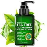 IZBEAUVO Tea Tree Oil Foot and Hand Cream 150ML, Foot Cream For Very Dry Feet, Cracked Heel Repair Cream, Tea Tree Cream, Intensive Moisturizer Heel Balm For Cracked Heel,Softens Feet&Hand&Knee
