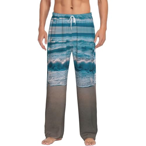 Pantalon de pyjama léger homme imprimé vêtement de nuit respirant