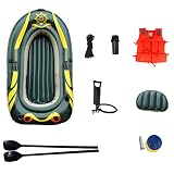 GUOE-YKGM Kayak 2-Personen-Schlauchboot-Ausflugsset Mit 2 Rudern Und Leistungsstarker Luftpumpe - Für Angler Und Freizeitsportler (Size : 2 People)