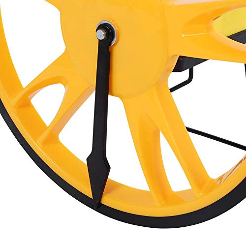 Teleskop-Messrad, Messräder mit Tragetasche, Faltbares 0-9999,9M Präzisions Messrad Vermessungsrad Streckenmessrad für Straßenbauer, Vermessungsarbeiter, 12.6 Zoll Raddurchmesser