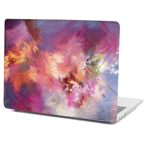 ACJYX Hard Case Compatible with MacBook Air 13 inch 2018 2019 2020 Release M1 A2337 A2179 A1932, Special Pattern Plastic Hard Case for 13.3' MacBook Air, Purple Splash