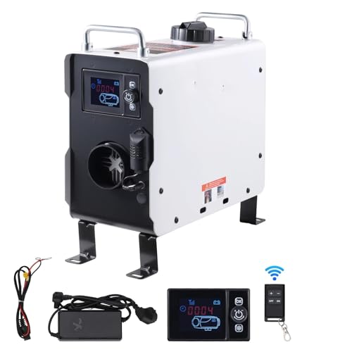 Calentador Coche Calentador diésel SucceBuy de 2 kW, 12 V/24 V, Todo en uno, con Pantalla de Control Remoto para vehículos y Exteriores. Calentador de Aire Diésel