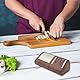FISHTEC Elektrischer Küchenmesserschärfer - Schärfen + Polieren auf 2 Ebenen - Metall- oder Keramikmesser - Diamantschleifscheiben - Hocheffizienter Messerschärfer - 21CM (Holz)