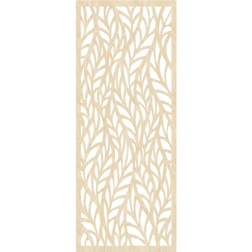 Image of 19 3 /8 inchW x 49 3 /8 inchH x 1 /4 inchT Ortonville Decorative Fretwork Wood Wall Panels, Birch