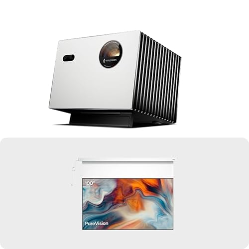 Image of Valerion StreamMaster Plus2 4K Laser Projector with 100" PureVision Motorized Projector Screen