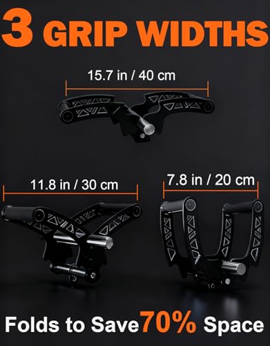 Image of Fitarc Adjustable Width T Bar Row Handle,Landmine Attachment for Barbell,U Clips Gym Landmine Handle V Bar Attachment Exercise for Back,Arm,Shoulder