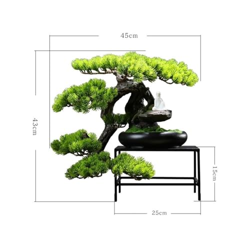 Plantas falsas de lujo con este árbol bonsái artificial ornamental 3