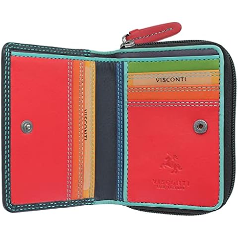 VISCONTI Rainbow Leather RFID Blocking Purse Cover