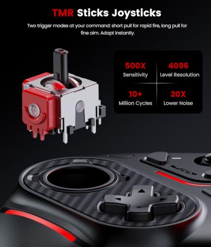 Image of Svetaecho Controller for Switch 2 / Switch /Lite /OLED w TMR Joysticks, Switch 2 Pro Controller with Charging Dock,Trigger, One-Key Wake-Up,Programmable Buttons,11 LED Modes
