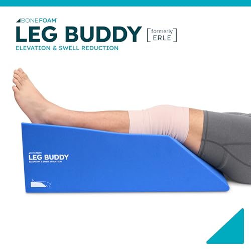 Image of BoneFoam Leg Buddy Post-Op Elevation Pillow for Leg, Ankle & Foot Surgery | Knee Replacement Recovery & Sleep Aid | Reduce Swelling | Designed with Physicians | Made in USA | Graphics May Vary